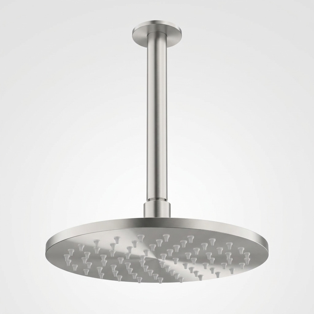 Aquanello Eterna Chuveiro de chuva em aço inoxidável de 20 cm com braço de teto de 25 cm ET-S-SET16-4-02